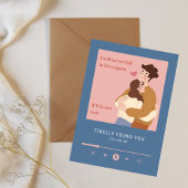 Een paar omhelst elkaar - Valentijnsdag Kaart