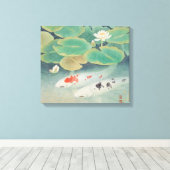 Een paar onder Lotus Canvas (Insitu (Houten vloer))