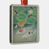 Een paar onder Lotus Metalen Ornament (Rechts)