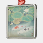 Een paar onder Lotus Metalen Ornament (Links)