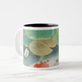 Een paar onder Lotus Tweekleurige Koffiemok (Voorkant links)