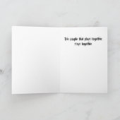 Een paar op de Zwing Halloween Jubileum Card met v Kaart (Binnen)