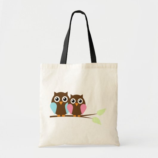 Een paar op een tak tote bag (Voorkant)