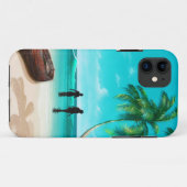 Een paar op een verlaten eiland Case-Mate iPhone case (Achterkant (horizontaal))
