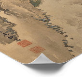 Een paar paartjes pacocks in de lente van Imao Kei Poster (Hoek)