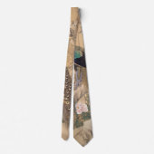 Een paar paartjes pacocks in de lente van Imao Kei Stropdas (Achterkant)