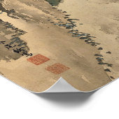 Een paar pacocks in het voorjaar van 1901 Japanse  Poster (Hoek)