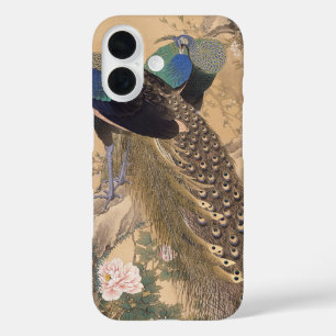 Een paar pauwen in de lente door Imao Keinen iPhone 16 Hoesje