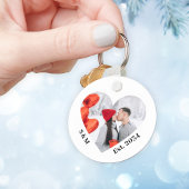 Een paar persoonlijke hoofdketting sleutelhanger