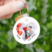 Een paar persoonlijke hoofdketting sleutelhanger