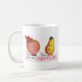 Een paar perziken? koffiemok (Links)