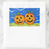 Een paar pompoenen Rechthoekige Sticker (Tas)