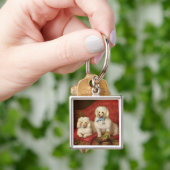 Een paar puree sleutelhanger (Hand)