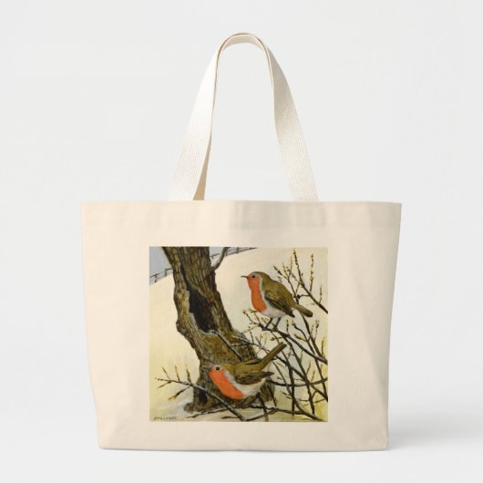 Een paar Robins Grote Tote Bag (Voorkant)