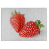 Een paar rode aardbeien snijplank (Voorkant)