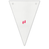 Een paar rode bladeren op een zwarte achtergrond vlaggetjes (Tweede vlag)