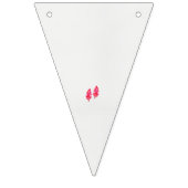 Een paar rode bladeren op een zwarte achtergrond vlaggetjes (Eerste vlag)