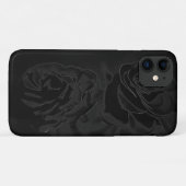 Een paar rozen in het zwart Case-Mate iPhone case (Achterkant (horizontaal))