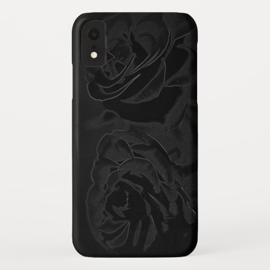 Een paar rozen in het zwart Case-Mate iPhone case (Achterkant)