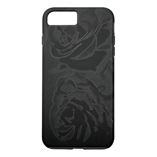 Een paar rozen in het zwart Case-Mate iPhone case (Achterkant)