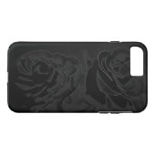 Een paar rozen in het zwart Case-Mate iPhone case (Achterkant (Horizontaal))