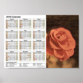 Een paar rozen in schetch3 DINA5-kalender 2016 Poster (Voorkant)