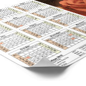 Een paar rozen in schetch3 DINA5-kalender 2016 Poster (Hoek)