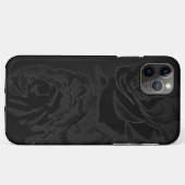 Een paar rozen in zwart Case-Mate iPhone case (Achterkant (horizontaal))