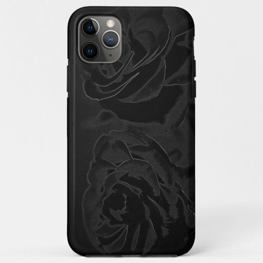 Een paar rozen in zwart Case-Mate iPhone case (Achterkant)