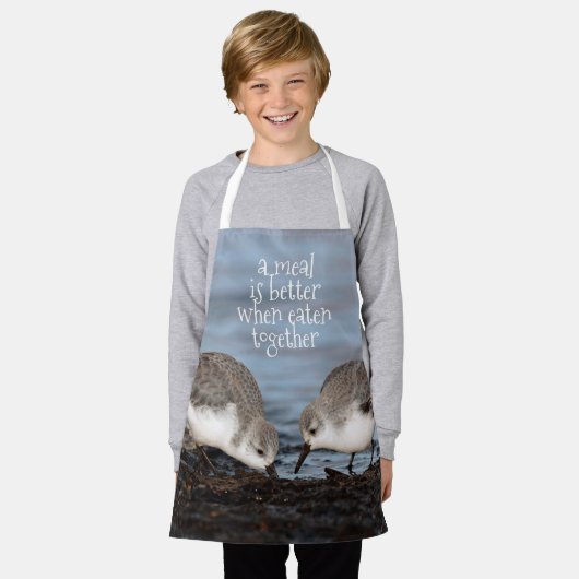 Een paar Sanderlings Sandpipers Shorebirds Aandele Schort (Gedragen)