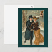 Een paar schaatsen, een  scène briefkaart (Voorkant / Achterkant)