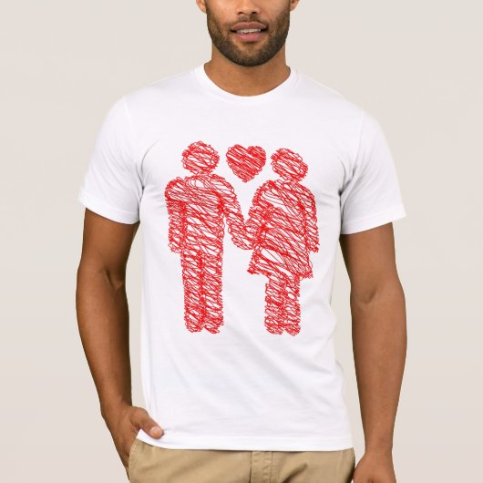 Een paar schets t-shirt (Voorkant)