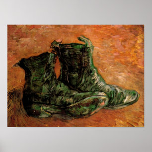 Een paar schoenen door Vincent van Gogh Poster