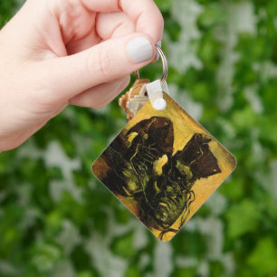 Een paar schoenen door Vincent van Gogh Sleutelhanger