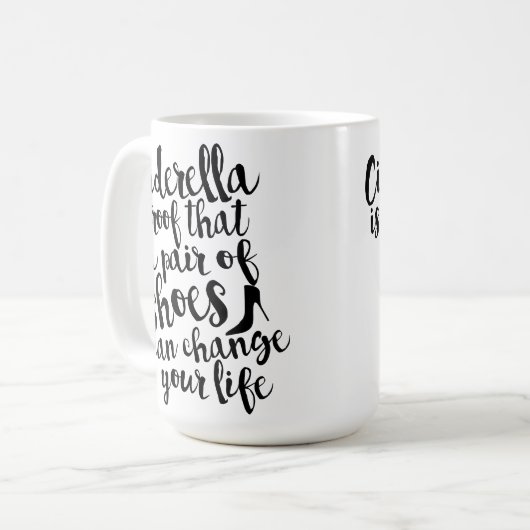 Een paar schoenen kunnen de Mok van uw levensoffer (Voorkant links)