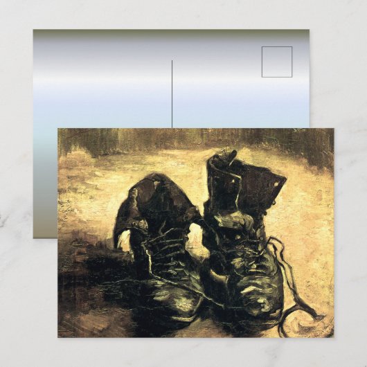 Een paar schoenen - Van Gogh Briefkaart (Voorkant / Achterkant)