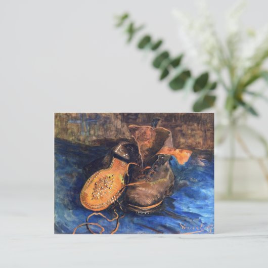 Een paar schoenen van Vincent van Gogh 1887 Briefkaart (Staand voorkant)