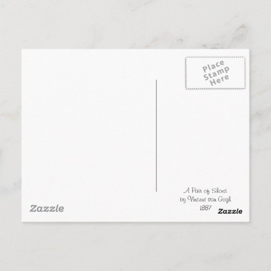 Een paar schoenen van Vincent van Gogh 1887 Briefkaart (Achterkant)