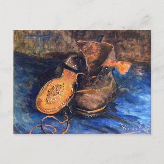 Een paar schoenen van Vincent van Gogh 1887 Briefkaart (Voorkant)