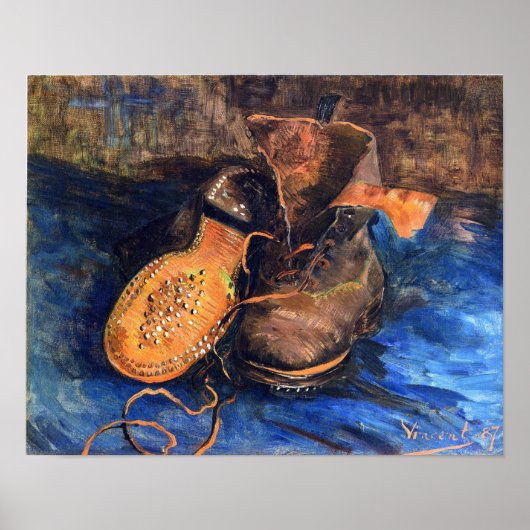 Een paar schoenen van Vincent van Gogh 1887 Poster (Voorkant)