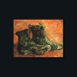 Een paar schoenen van Vincent van Gogh Canvas Afdruk<br><div class="desc">Een paar schoenen van Vincent van Gogh is een kunstpost van impressionisme, maar het is nog steeds een levensschilderij met een oud paar boerenlaarzen. Over de kunstenaar: Vincent Willem van Gogh was een Post Impressionistische schilder wiens werk het meest opmerkelijk was voor zijn ruige schoonheid, emotionele eerlijkheid en gewaagde kleur....</div>