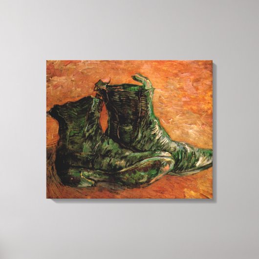 Een paar schoenen van Vincent van Gogh Canvas Afdruk (Voorkant)