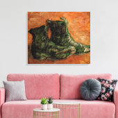 Een paar schoenen van Vincent van Gogh Canvas Afdruk (Insitu (Woonkamer))