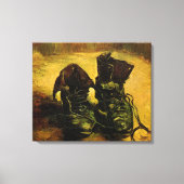 Een paar schoenen van Vincent van Gogh Canvas Afdruk (Voorkant)