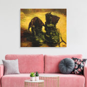 Een paar schoenen van Vincent van Gogh Canvas Afdruk (Insitu (Woonkamer))