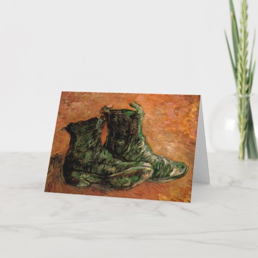 Een paar schoenen van Vincent van Gogh Kaart (Voorkant)