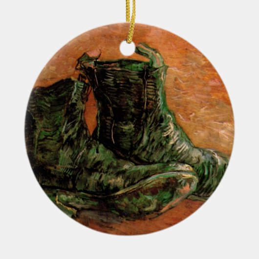 Een paar schoenen van Vincent van Gogh Keramisch Ornament (Voorkant)