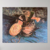 Een paar schoenen van Vincent van Gogh,  kunst Poster (Voorkant)