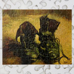 Een paar schoenen van Vincent van Gogh Legpuzzel<br><div class="desc">Een paar schoenen van Vincent van Gogh is een kunstpost van impressionisme, maar het is nog steeds een levensschilderij met een oud paar boerenlaarzen met lacunes. De werker bootst dat een arme boer draag. Over de kunstenaar: Vincent Willem van Gogh was een Post Impressionistische schilder wiens werk het meest opmerkelijk...</div>