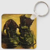 Een paar schoenen van Vincent van Gogh Sleutelhanger (Achterkant)